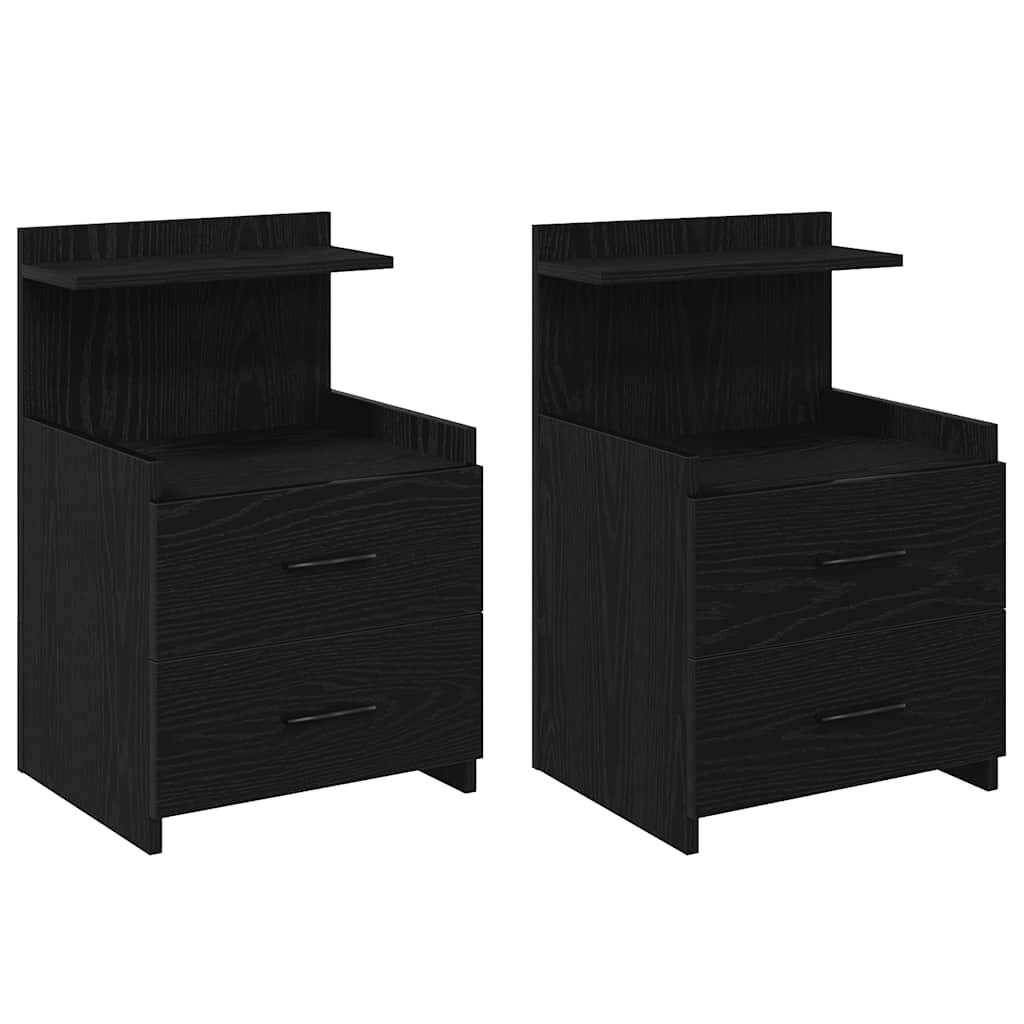 Bedside Cabinets 2 Pcs With 2 Drawers 40X36.5X62 Cm