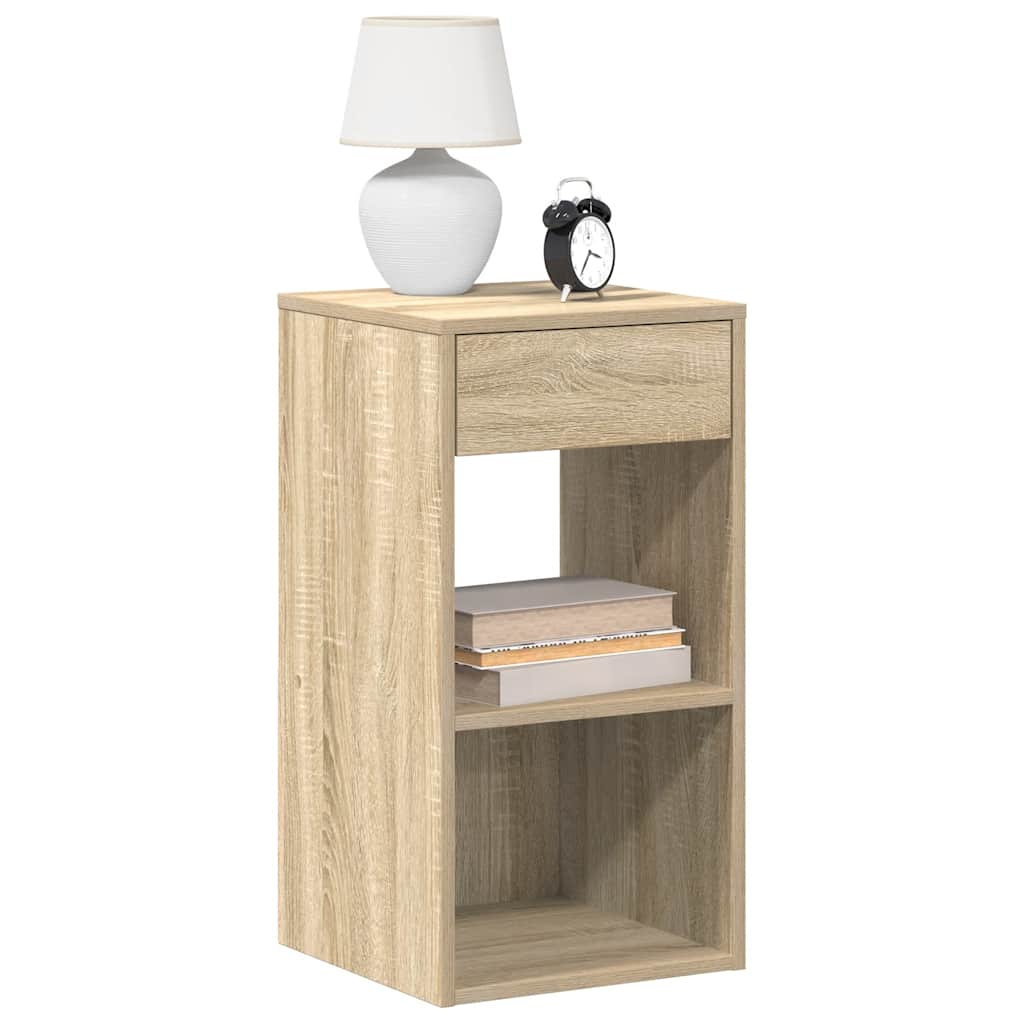 Bedside Cabinet With Drawer 35X34X66.5 Cm