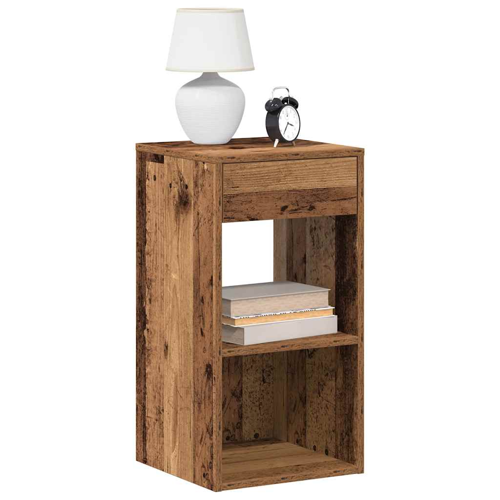 Bedside Cabinet With Drawer 35X34X66.5 Cm
