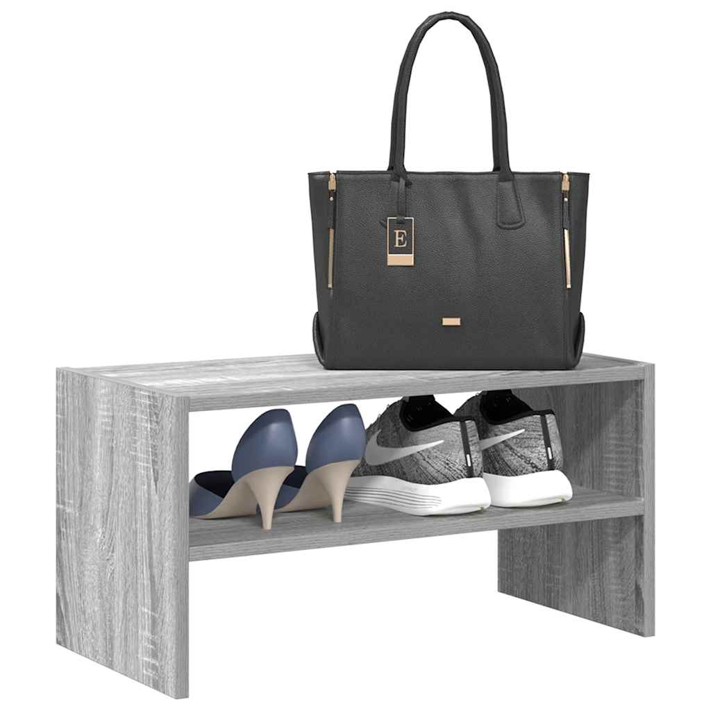 Shoe Rack Stackable Oak 60X30X30.5 Cm