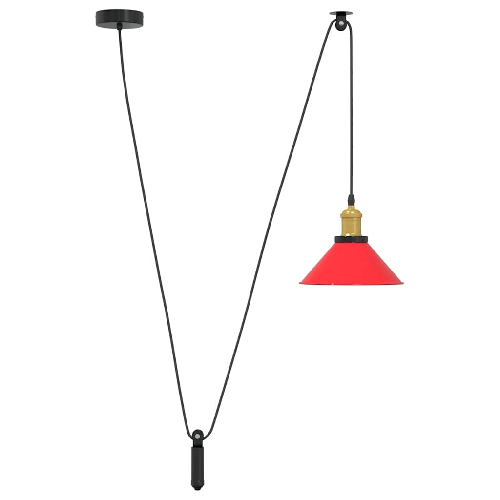 Pendant Lamp Height Adjustable E27 Ø 22 Cm Metal