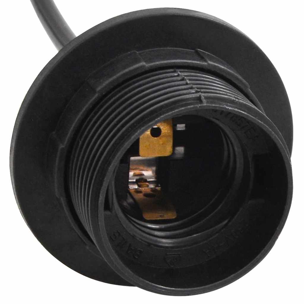 Pendant Lamp E27 Black Metal