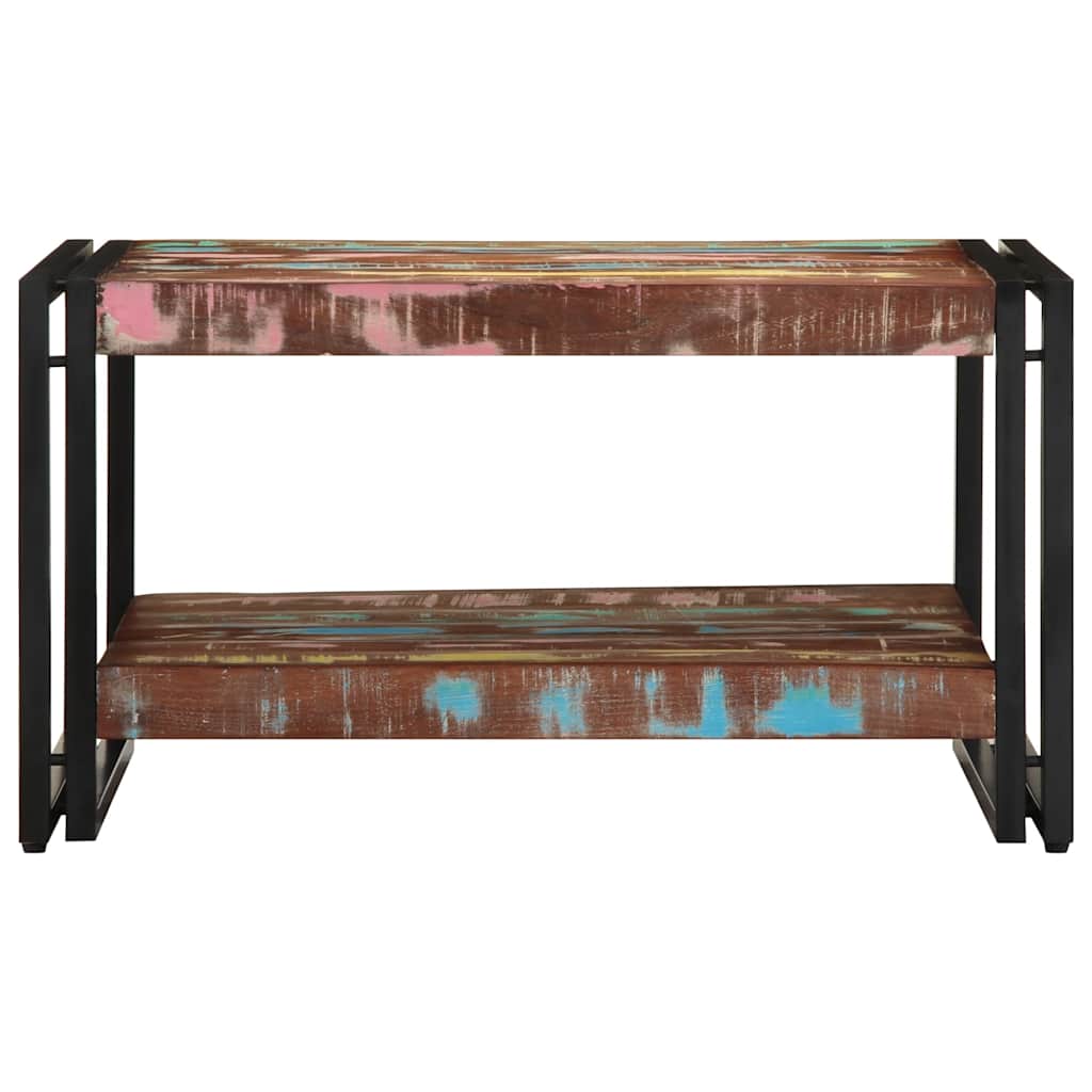 Coffee Table Multicolour 70X50X38 Cm Solid Wood Reclaimed
