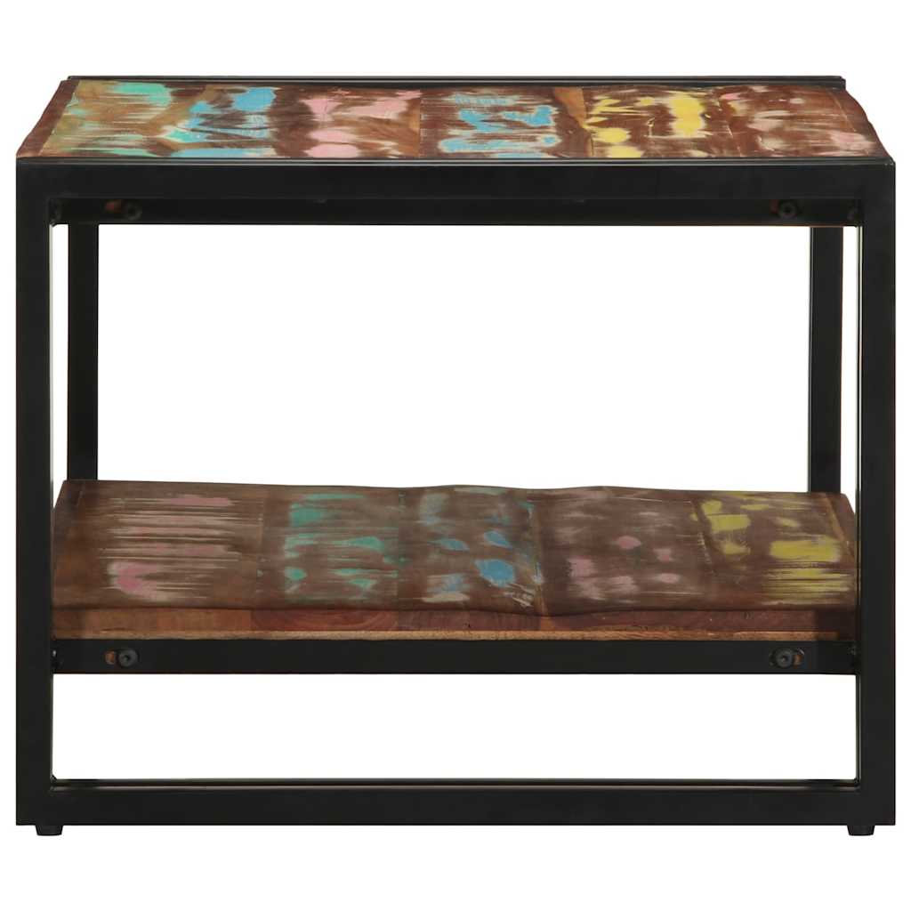 Coffee Table Multicolour 70X50X38 Cm Solid Wood Reclaimed
