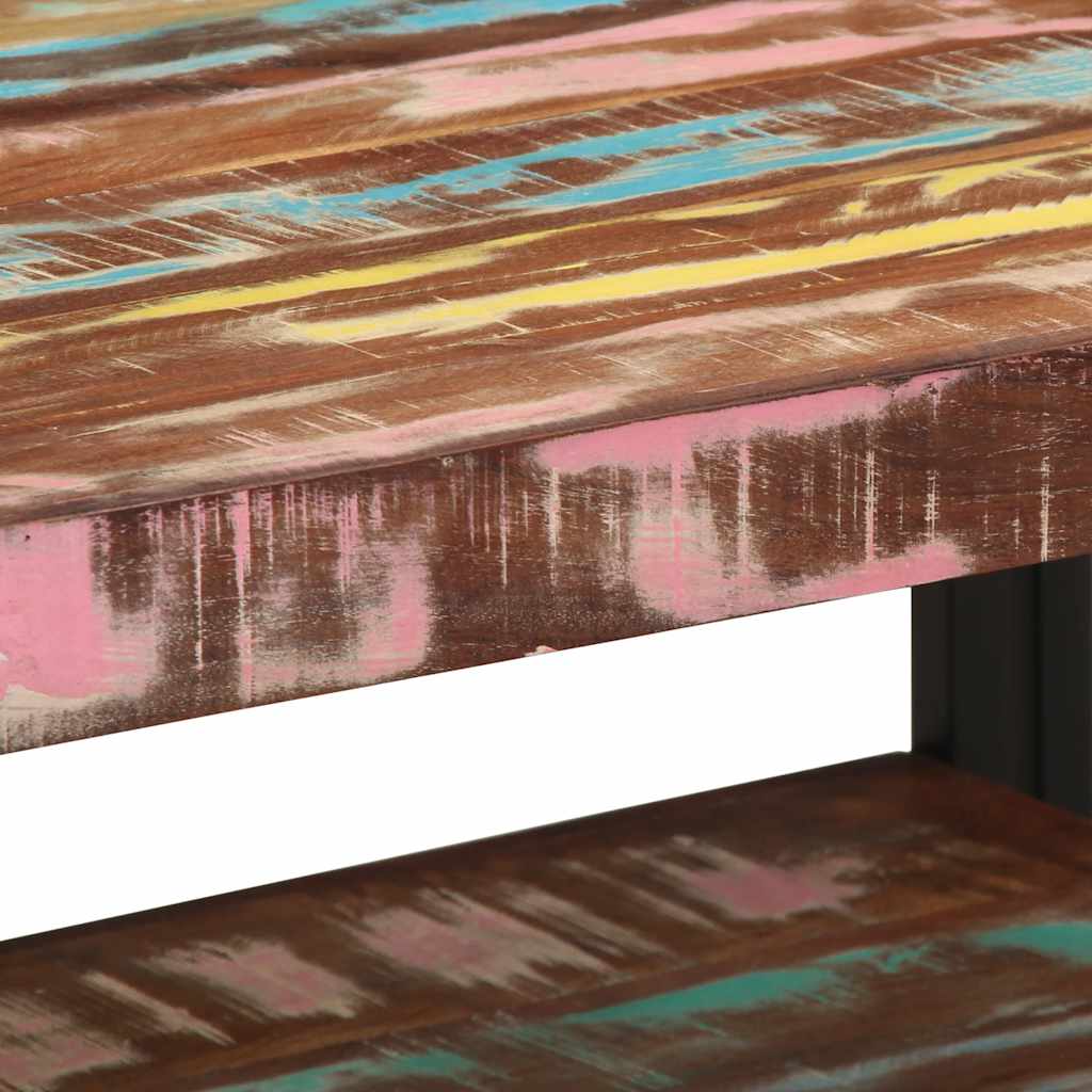 Coffee Table Multicolour 70X50X38 Cm Solid Wood Reclaimed