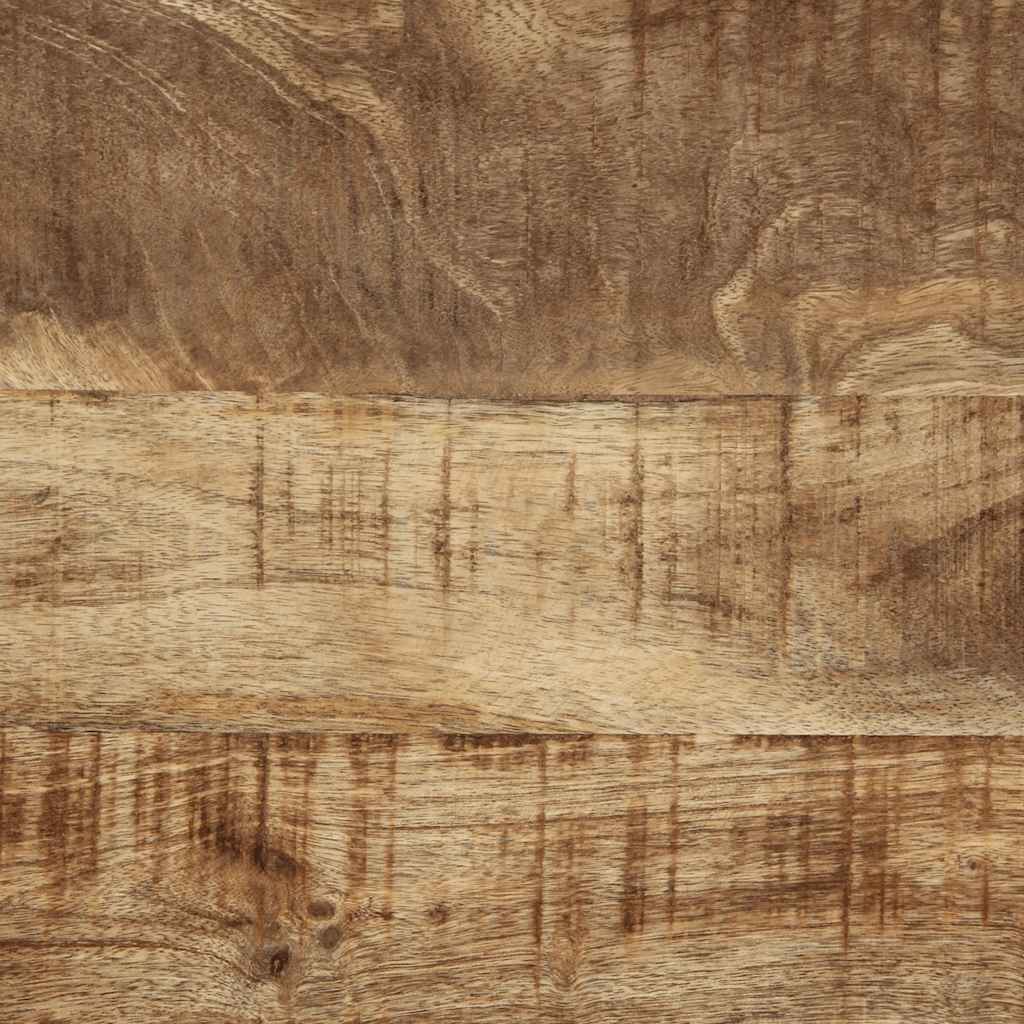 Coffee Table 50X50X38 Cm Solid Rough Wood Mango