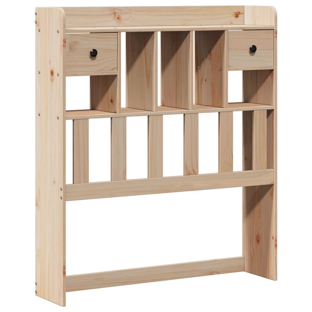 Bookcase Bed Without Mattress Solid Wood Pine