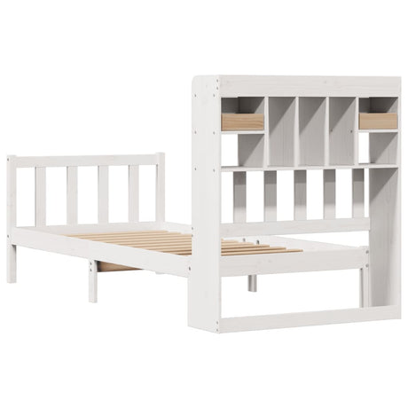 Bookcase Bed Without Mattress Single Solid Wood Pine