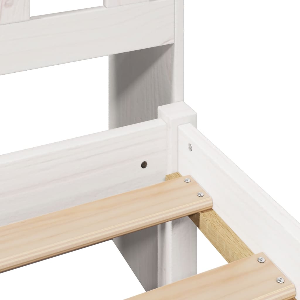 Bookcase Bed Without Mattress Single Solid Wood Pine