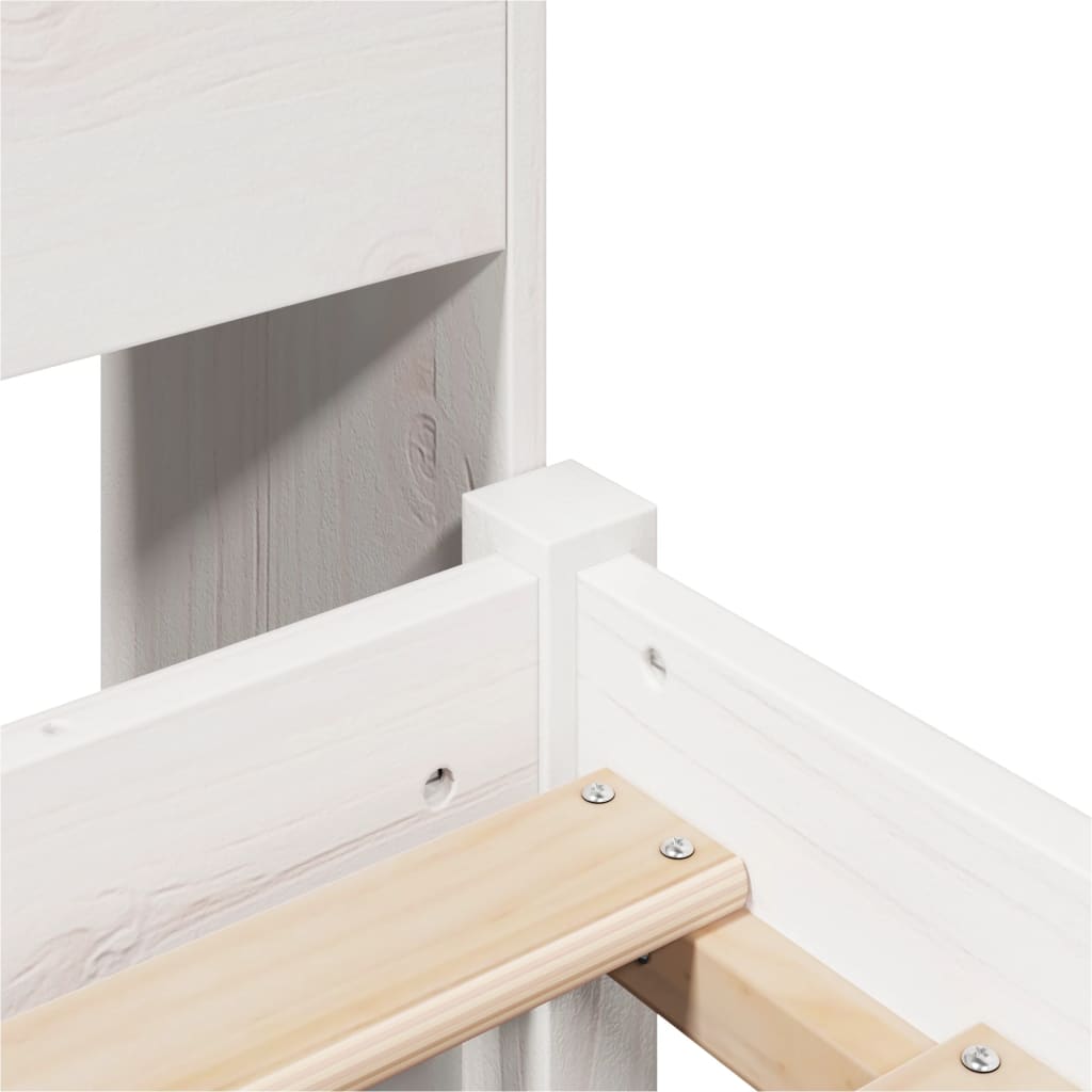 Bookcase Bed Without Mattress Single Solid Wood Pine