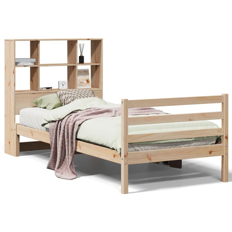 Bookcase Bed Without Mattress Small Single Solid Wood Pine