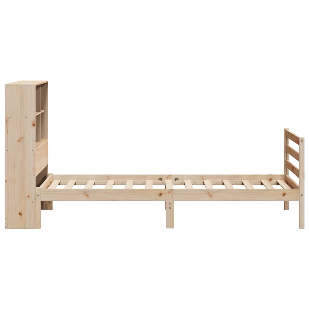 Bookcase Bed Without Mattress Small Single Solid Wood Pine