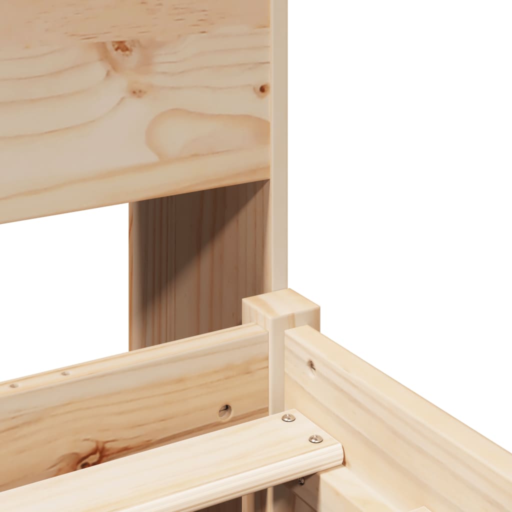 Bookcase Bed Without Mattress Small Single Solid Wood Pine