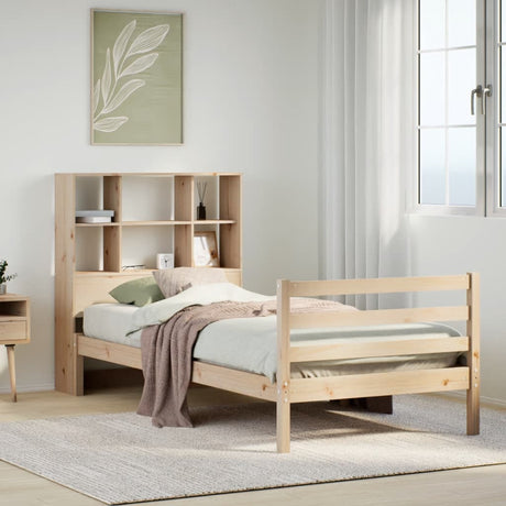 Bookcase Bed Without Mattress Small Single Solid Wood Pine