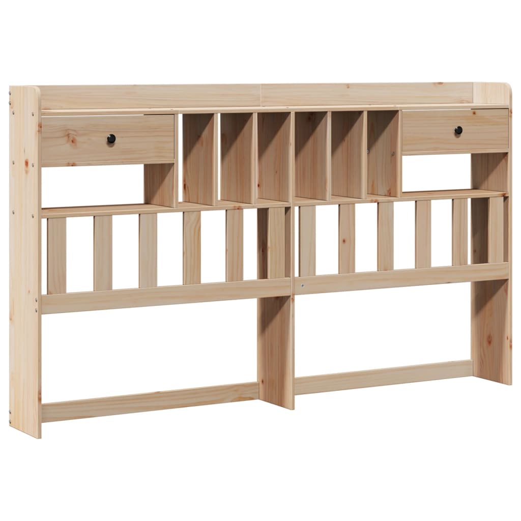 Bookcase Bed Without Mattress Solid Wood Pine