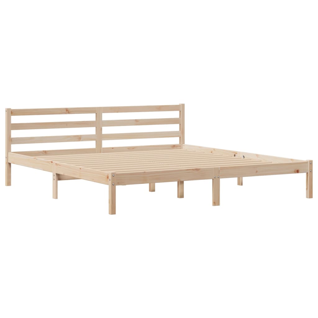 Bookcase Bed Without Mattress Solid Wood Pine
