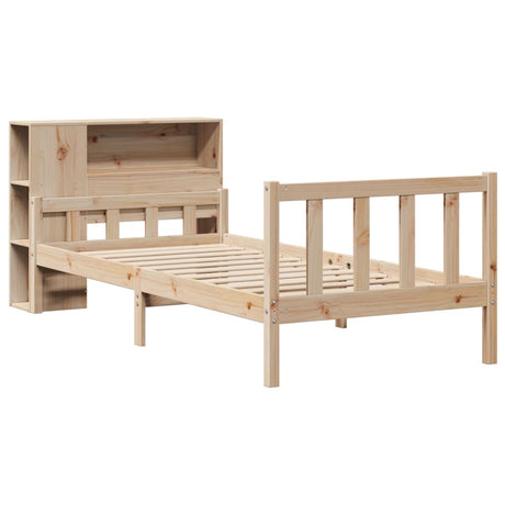 Bookcase Bed Without Mattress Small Single Solid Wood Pine