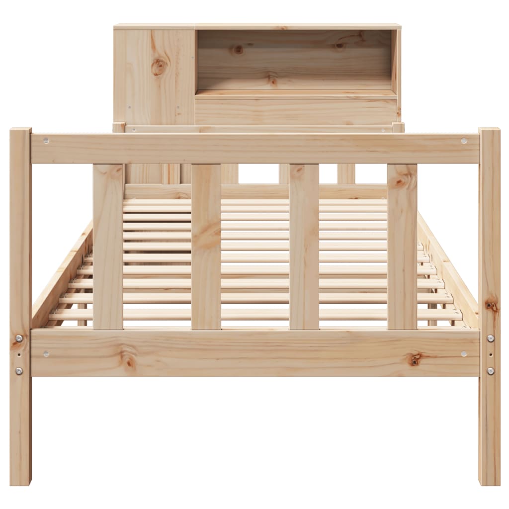 Bookcase Bed Without Mattress Small Single Solid Wood Pine