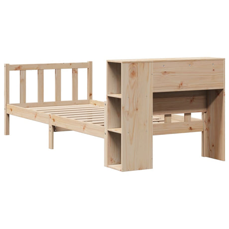 Bookcase Bed Without Mattress Small Single Solid Wood Pine