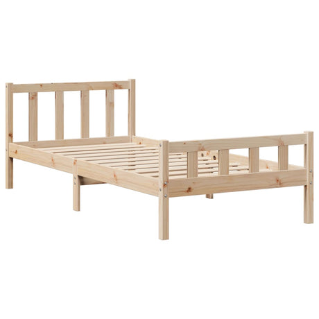 Bookcase Bed Without Mattress Small Single Solid Wood Pine