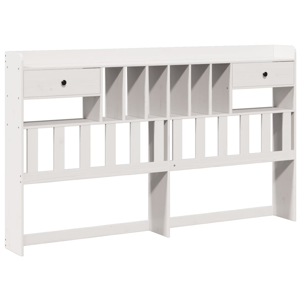 Bookcase Bed Without Mattress Super King Solid Wood Pine
