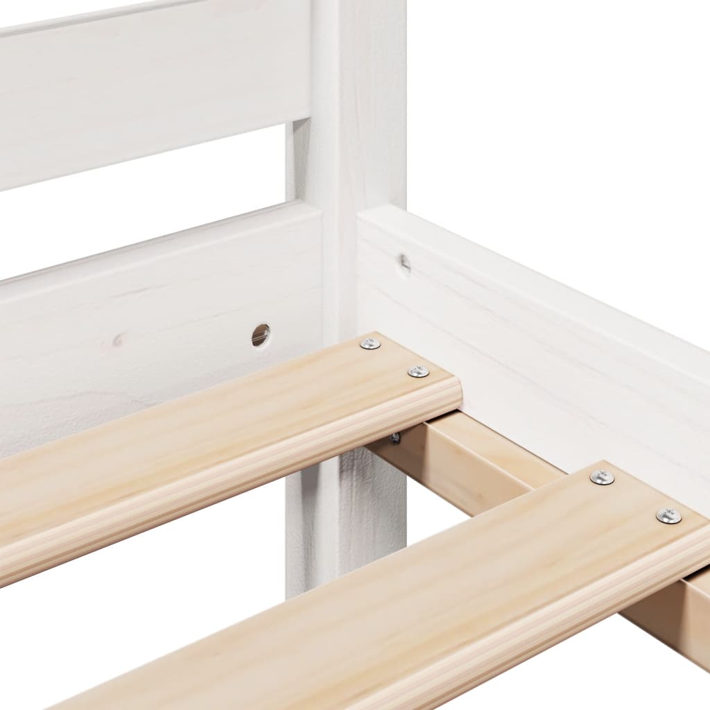 Bookcase Bed Without Mattress Double Solid Wood Pine