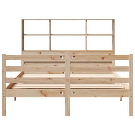 Bookcase Bed Without Mattress Solid Wood Pine