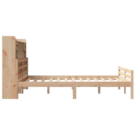 Bookcase Bed Without Mattress Solid Wood Pine