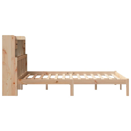 Bookcase Bed Without Mattress Solid Wood Pine