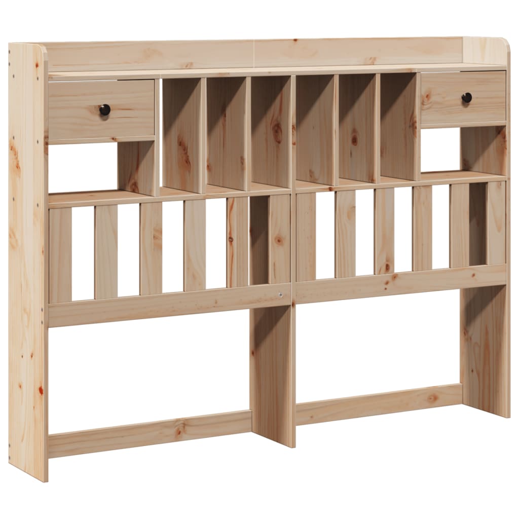 Bookcase Bed Without Mattress Solid Wood Pine