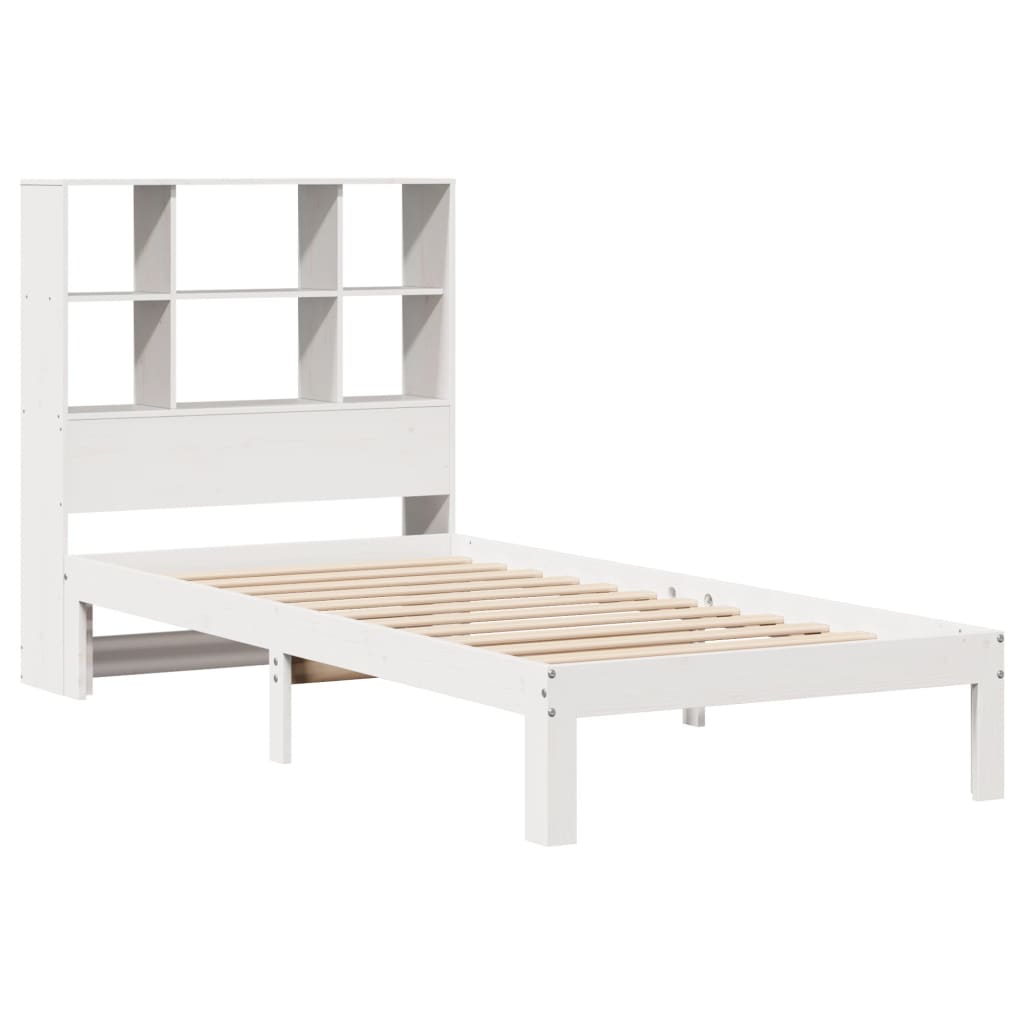 Bookcase Bed Without Mattress Single Solid Wood Pine