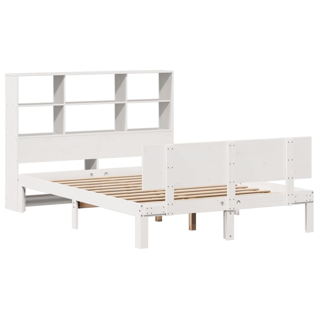 Bookcase Bed Without Mattress Small Double Solid Wood Pine