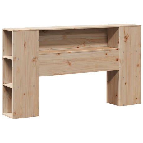 Bookcase Bed Without Mattress 150X200 Cm King Solid Wood Pine
