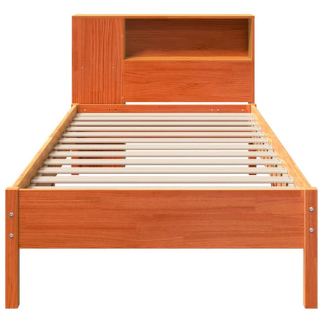 Bookcase Bed Without Mattress 90X200Cm Solid Wood Pine