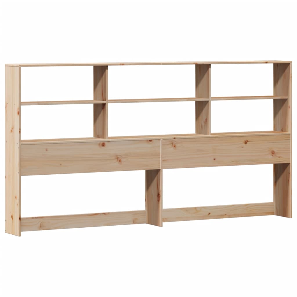 Bookcase Bed Without Mattress 200X200Cm Solid Wood Pine