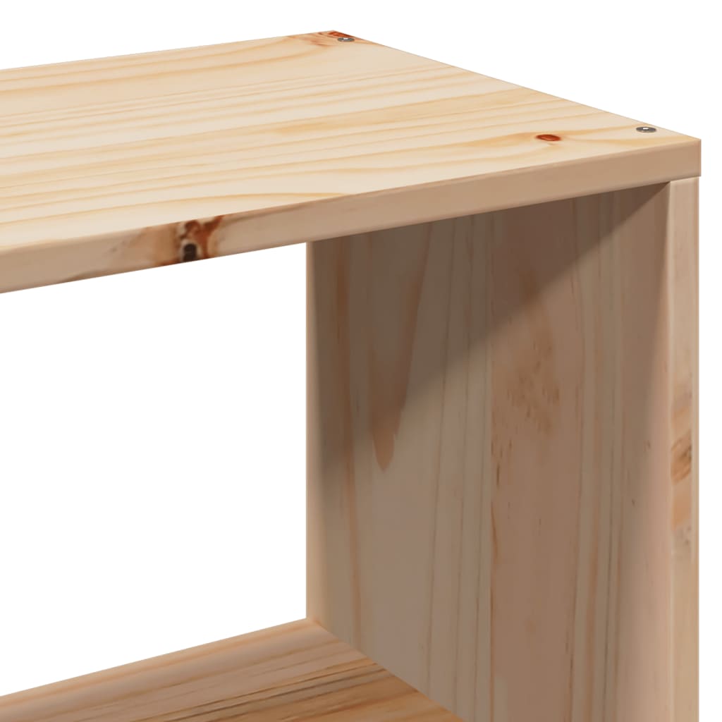 Bookcase Bed Without Mattress 200X200Cm Solid Wood Pine