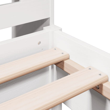 Bookcase Bed Without Mattress Solid Wood Pine