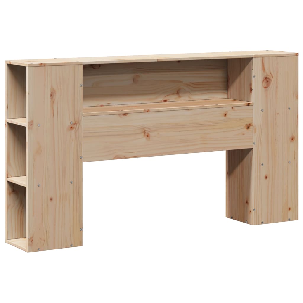 Bookcase Bed Without Mattress 150X200Cm Solid Wood Pine