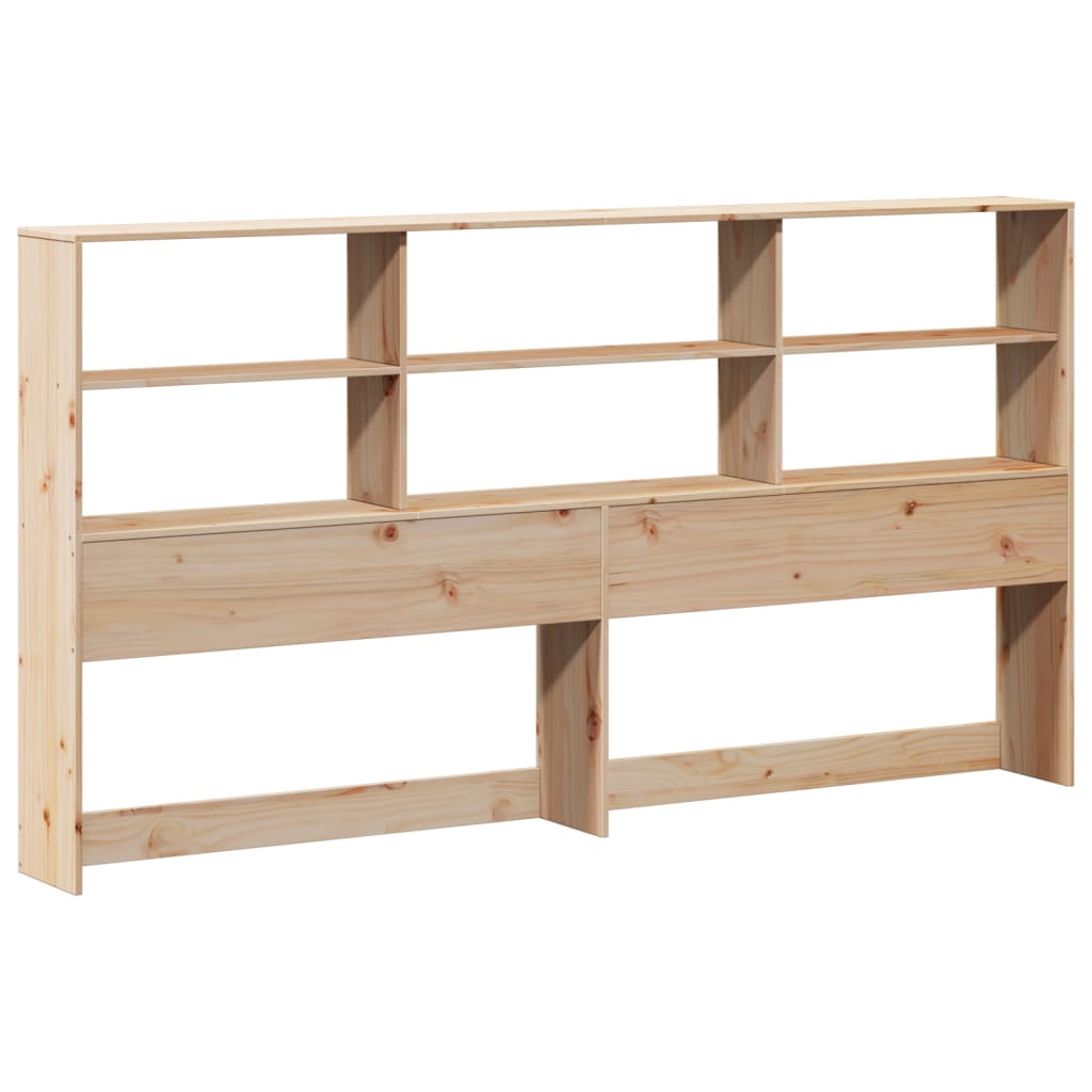 Bookcase Bed Without Mattress 200X200Cm Solid Wood Pine