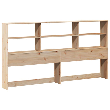 Bookcase Bed Without Mattress 200X200Cm Solid Wood Pine