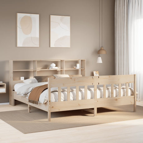 Bed Frame Without Mattress King Size Solid Wood Pine