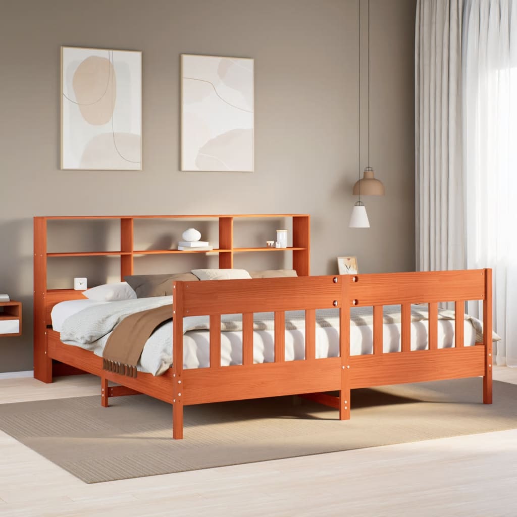 Bed Frame Without Mattress King Size Solid Wood Pine