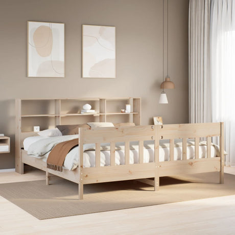 Bed Frame Without Mattress King Size Solid Wood Pine