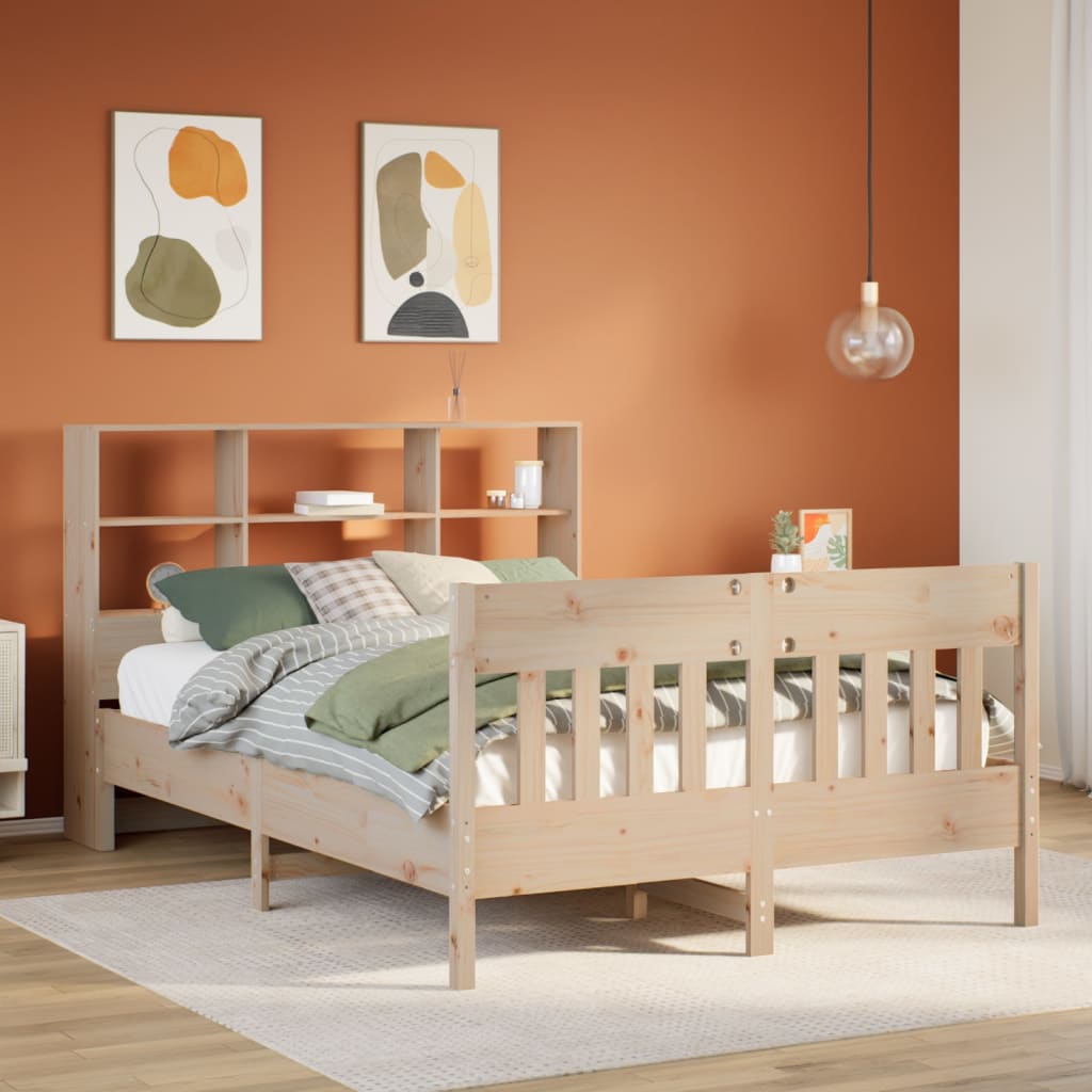 Bed Frame Without Mattress King Size Solid Wood Pine