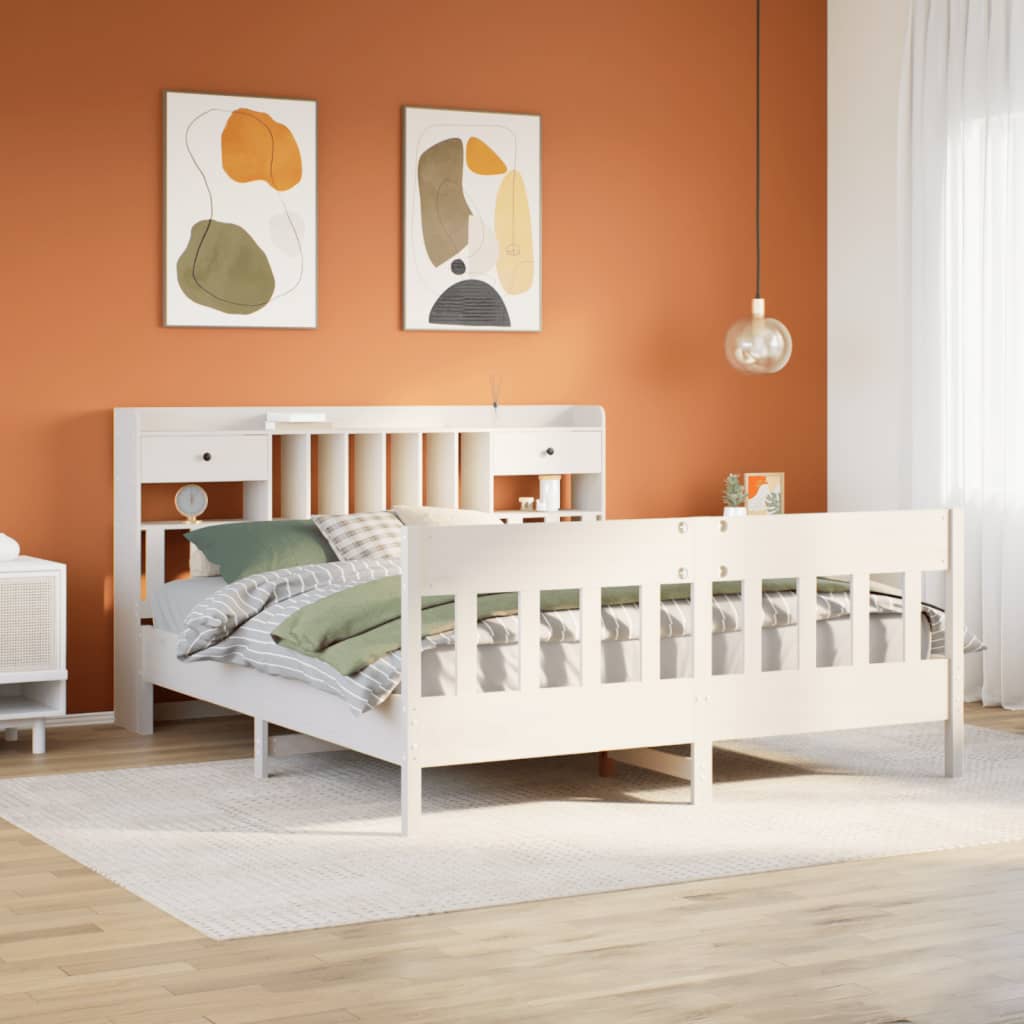 Bed Frame Without Mattress Super King Solid Wood Pine