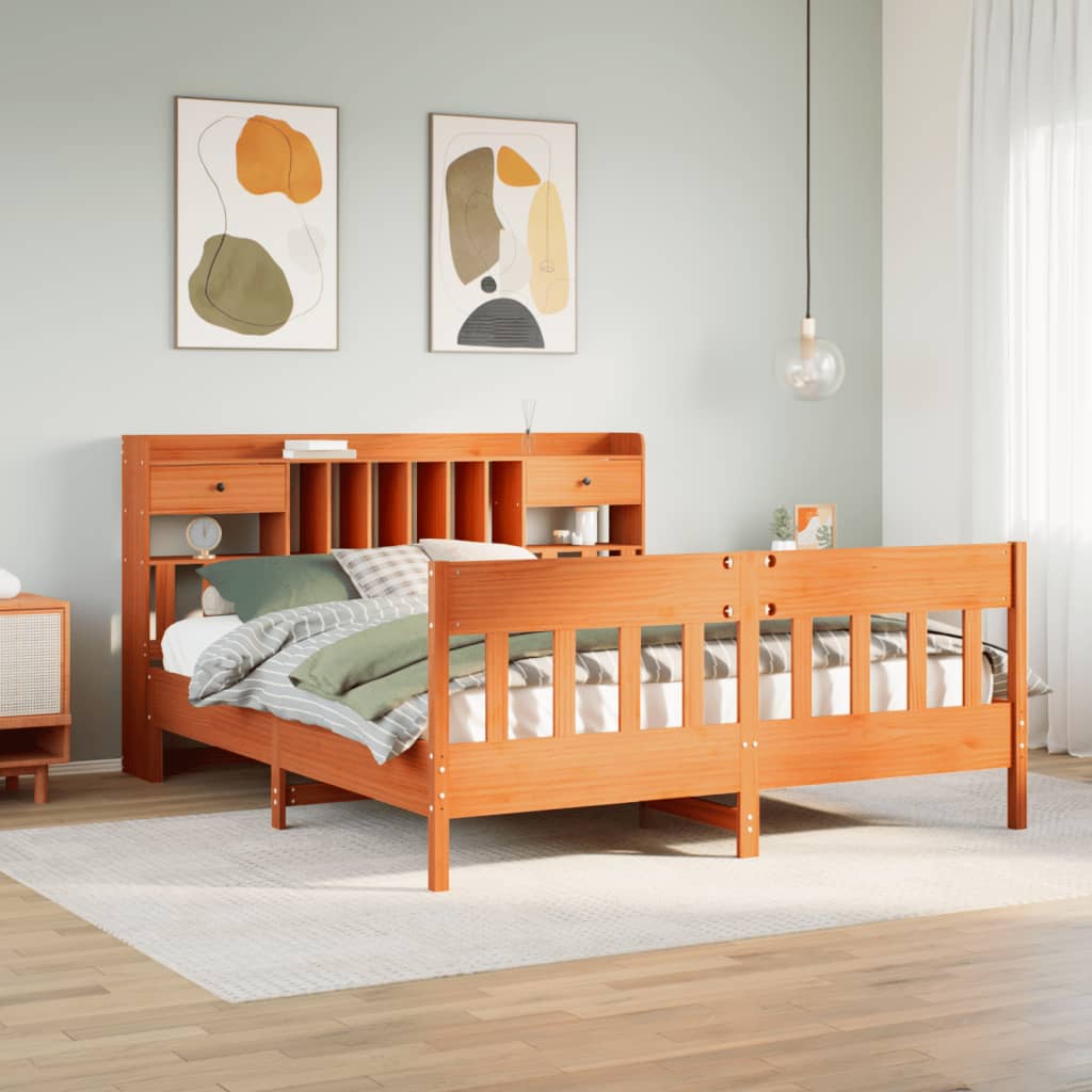 Bed Frame Without Mattress Super King Solid Wood Pine