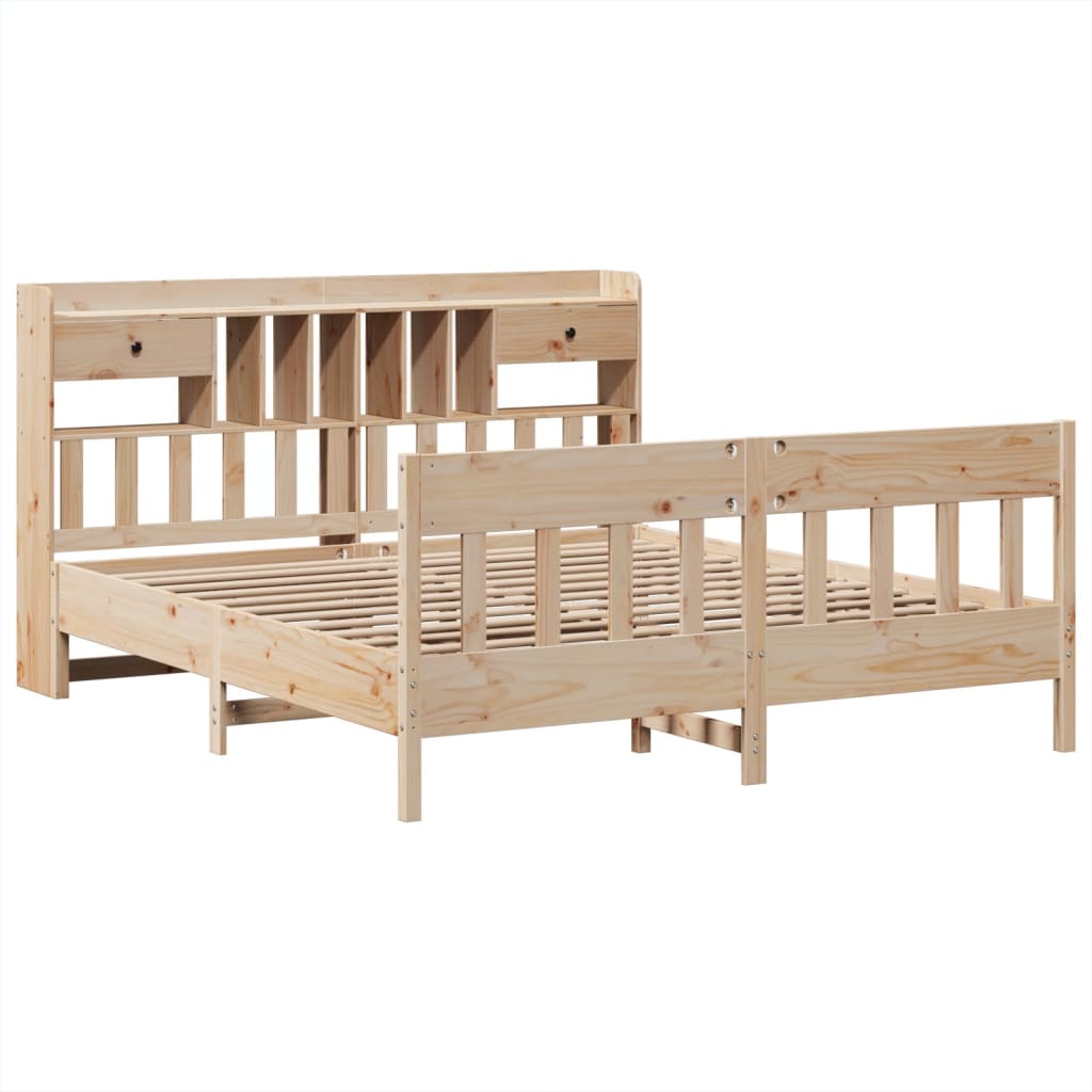 Bed Frame Without Mattress Super King Solid Wood Pine