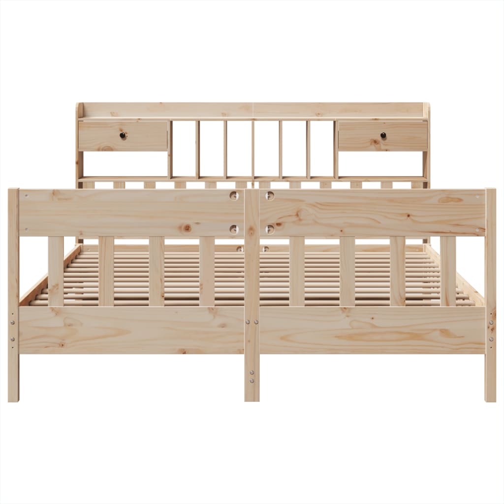 Bed Frame Without Mattress Super King Solid Wood Pine