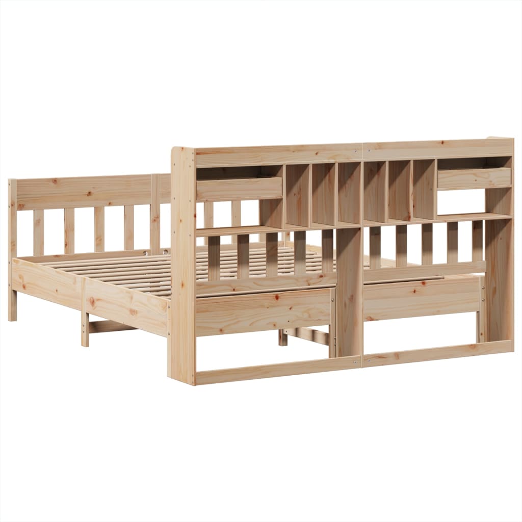 Bed Frame Without Mattress Super King Solid Wood Pine
