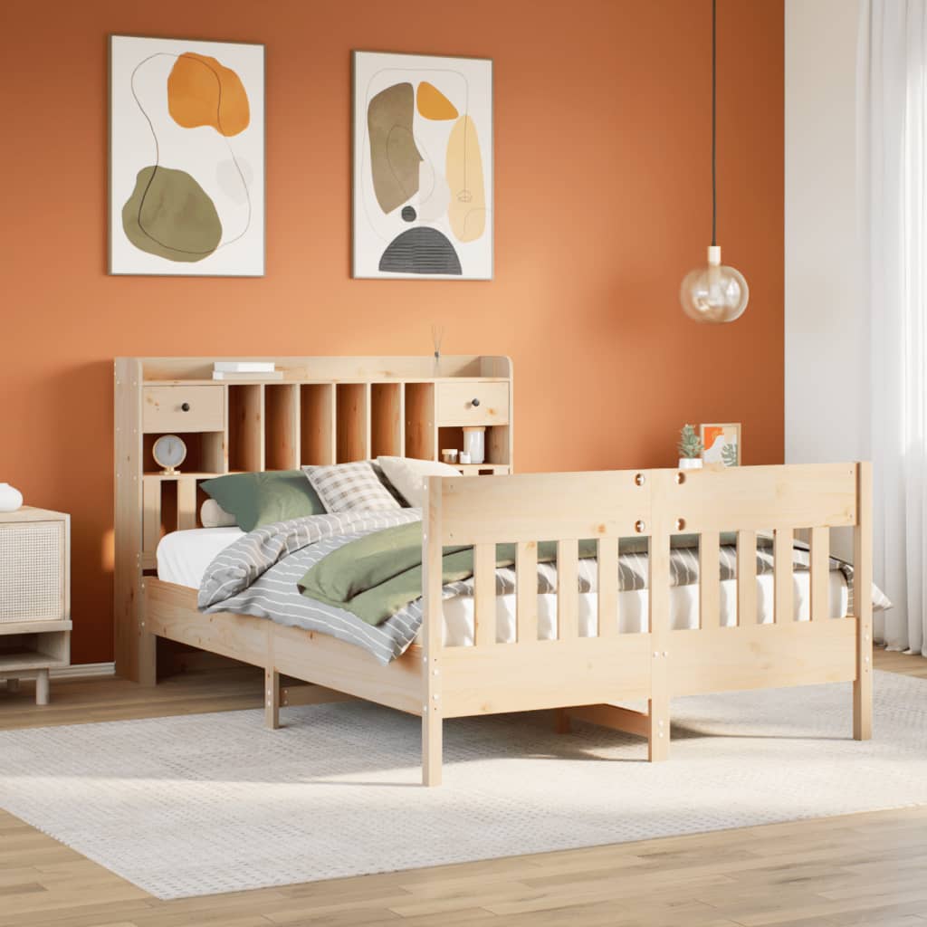 Bed Frame Without Mattress Super King Solid Wood Pine